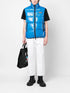 logo patch padded gilet